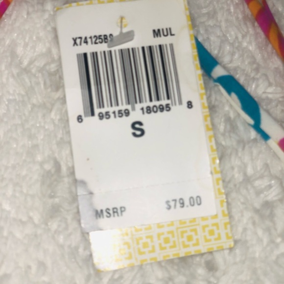 Trina Turk Bikini Separates NWT multicolor top Medium, bottoms Small - Picture 8 of 11